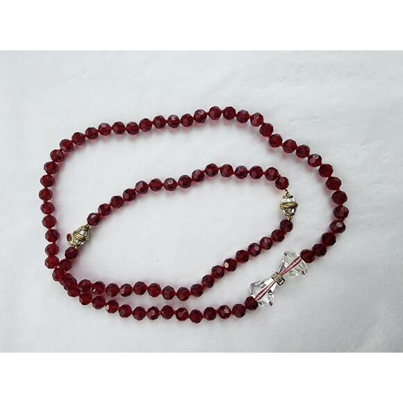 HEIDI DAUS DISNEY "Full Of Possibilities"RUBY Red Necklace Bracelet Set Crystal - Picture 5 of 12